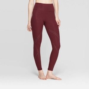 NWT JoyLab High Waisted Burgundy Leggings XS
